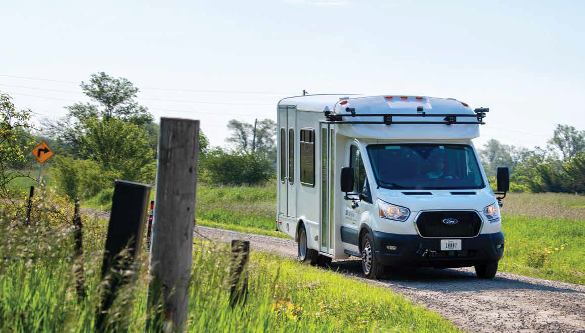 Photo of autonomous shuttle